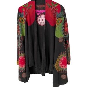 Desigual Women's Multicolor Open Front Sweater